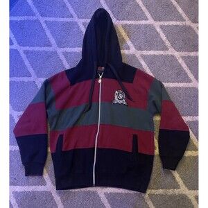 Vintage South Pole Hoodie Sweatshirt Medium Mens Full Zip Authentic Collection